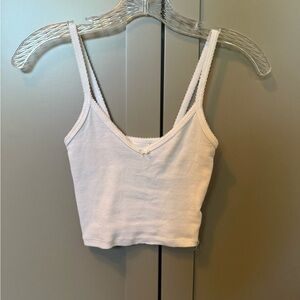 White Sunday best cropped Gracie Top size xs